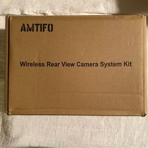 -AMTIFO RV Backup Camera Wireless Recording Plug & Play 7” Touch Monitor